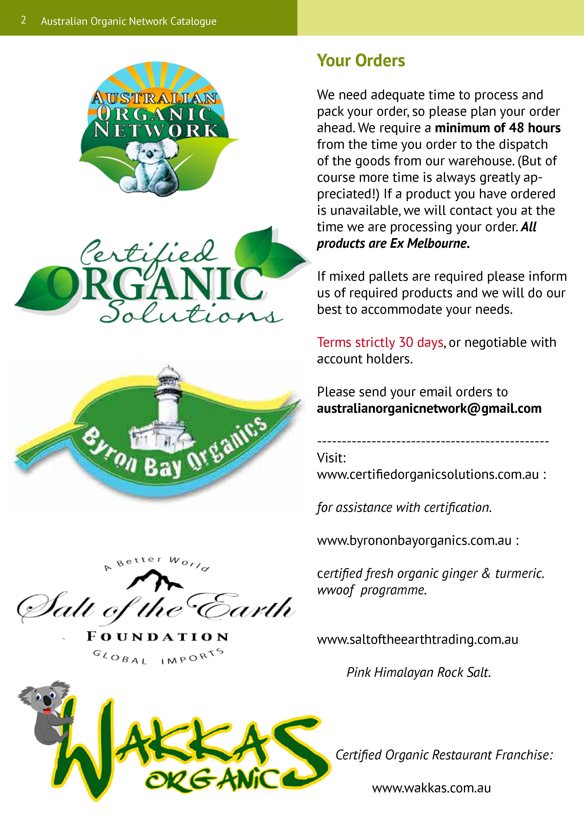 AON Wholesale Certified Organic Food Catalogue 002